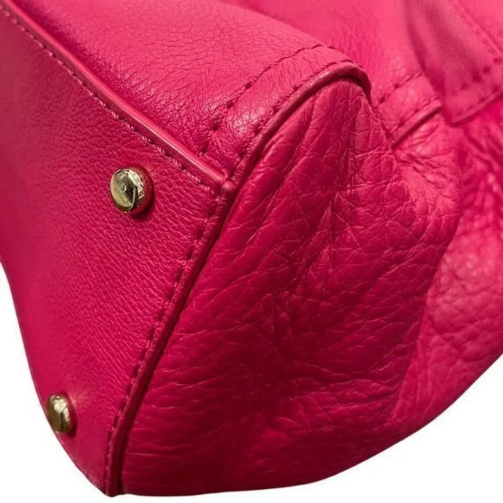 Kate Spade Pebbled Leather Pink Shoulder Crossbody Convertible/Satchel Bag